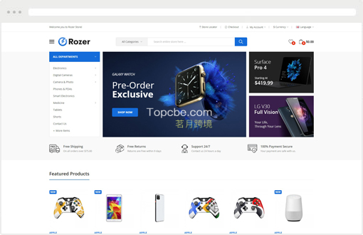 Rozer - 数字响应Opencart主题 Rozer - 数字响应Opencart主题