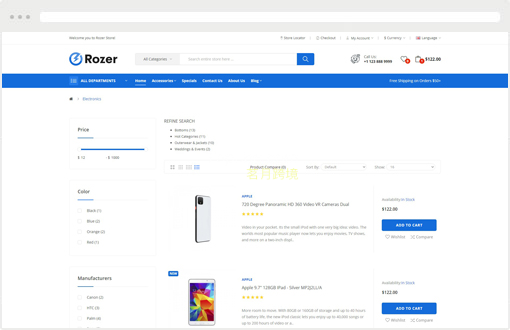 Rozer - 数字响应Opencart主题 Rozer - 数字响应Opencart主题